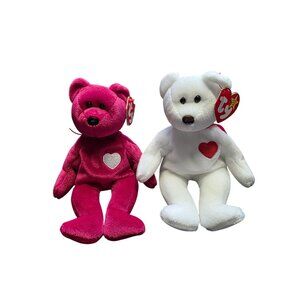 Valentino and Valentina Bears Valentine’s Day Ty Beanie Babies